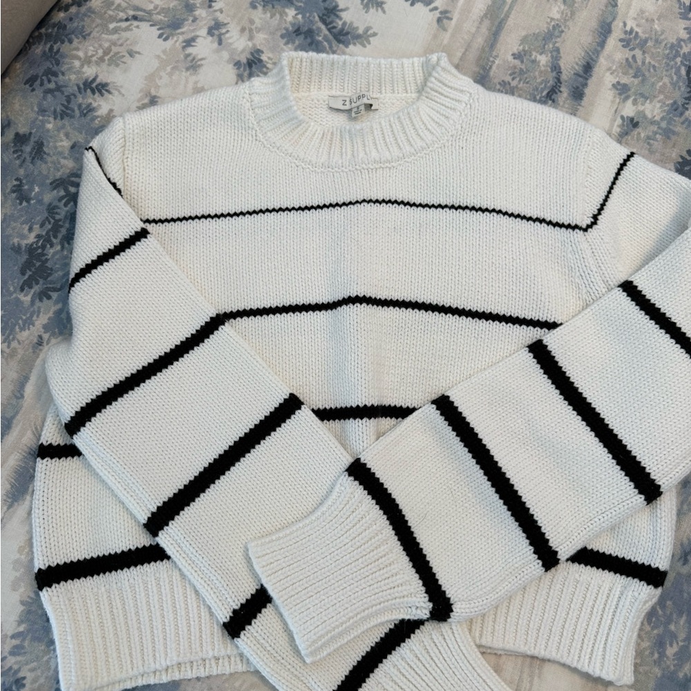 Z Supply Milan Stripe Cropped Sweater